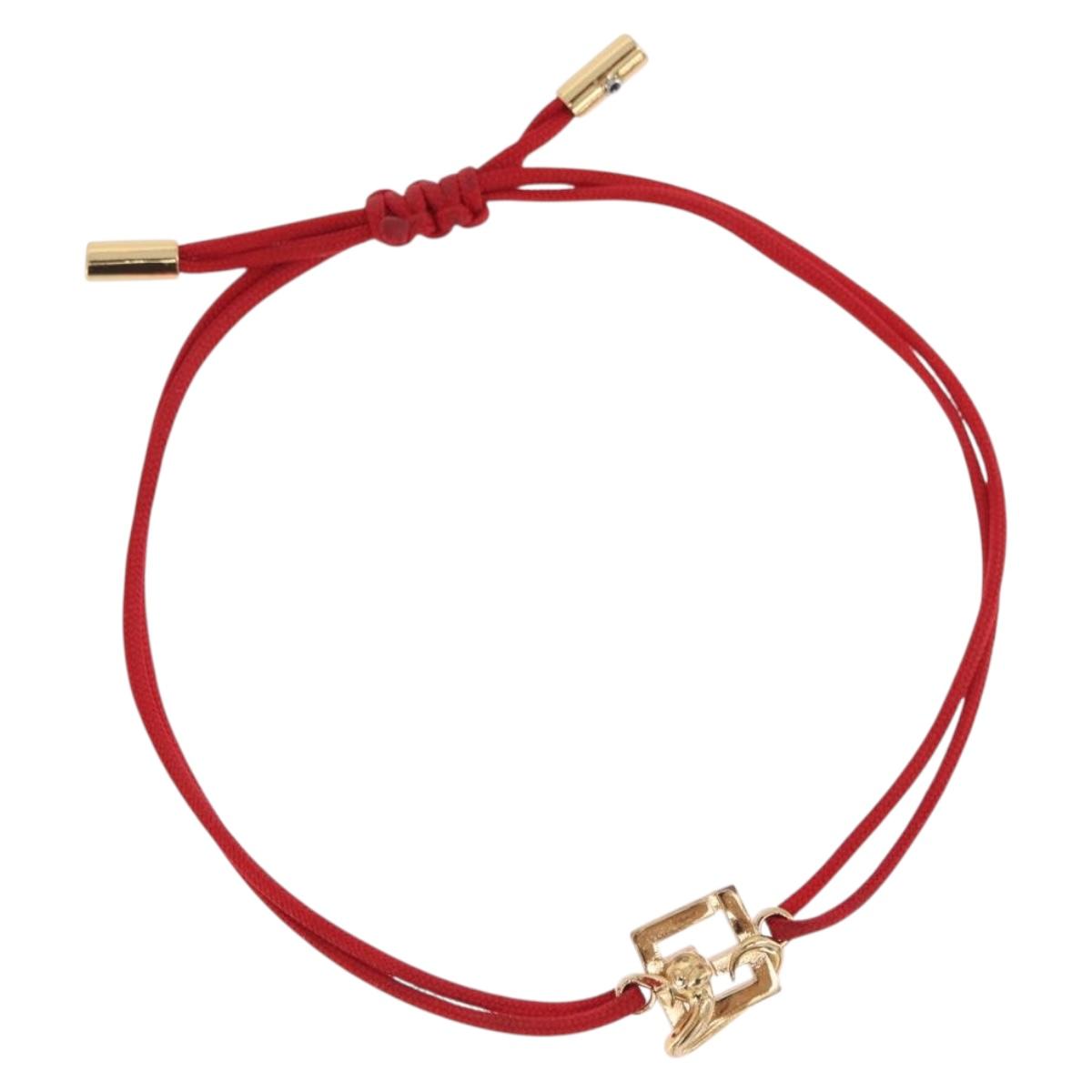 FENDI FENDI x FRGMT x POKEMON Dratini Bracelet Metal Red Gold Tone Auth 167464SM