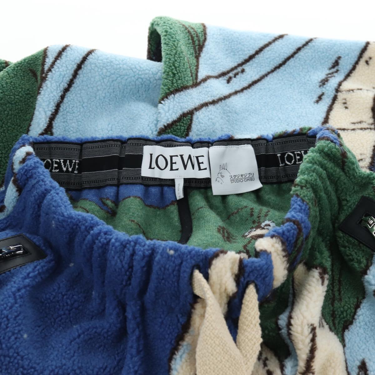 LOEWE x Studio Ghibli Spirited Away Jacquard Fleece Bermuda Pants Auth 167465SM