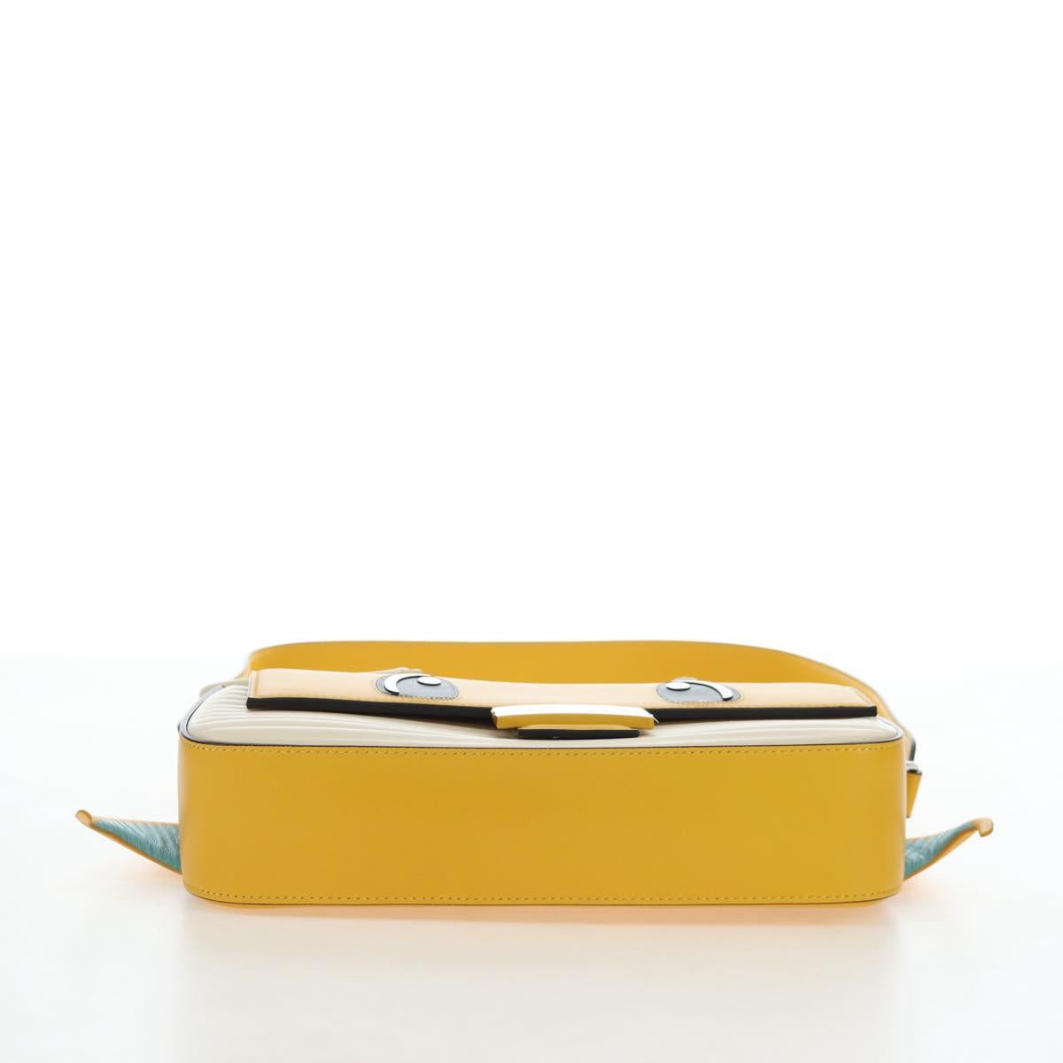 FENDI x FRGMT x POKEMON Dragonite Mamma Baguette Yellow 8BR600 Auth 167467SM