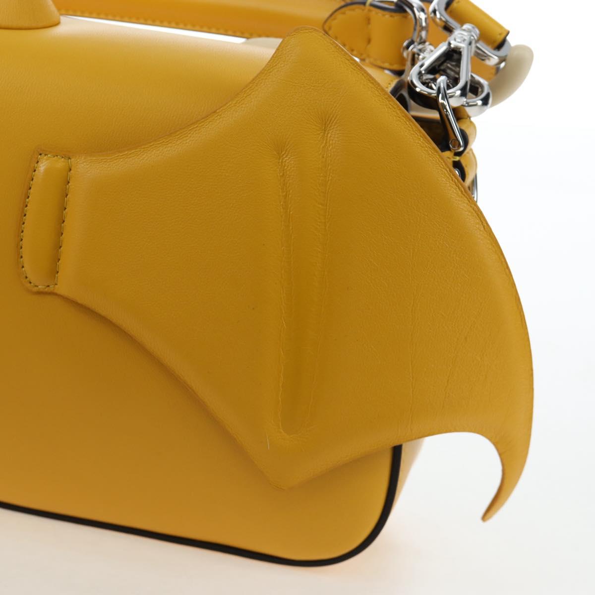 FENDI x FRGMT x POKEMON Dragonite Mamma Baguette Yellow 8BR600 Auth 167467SM