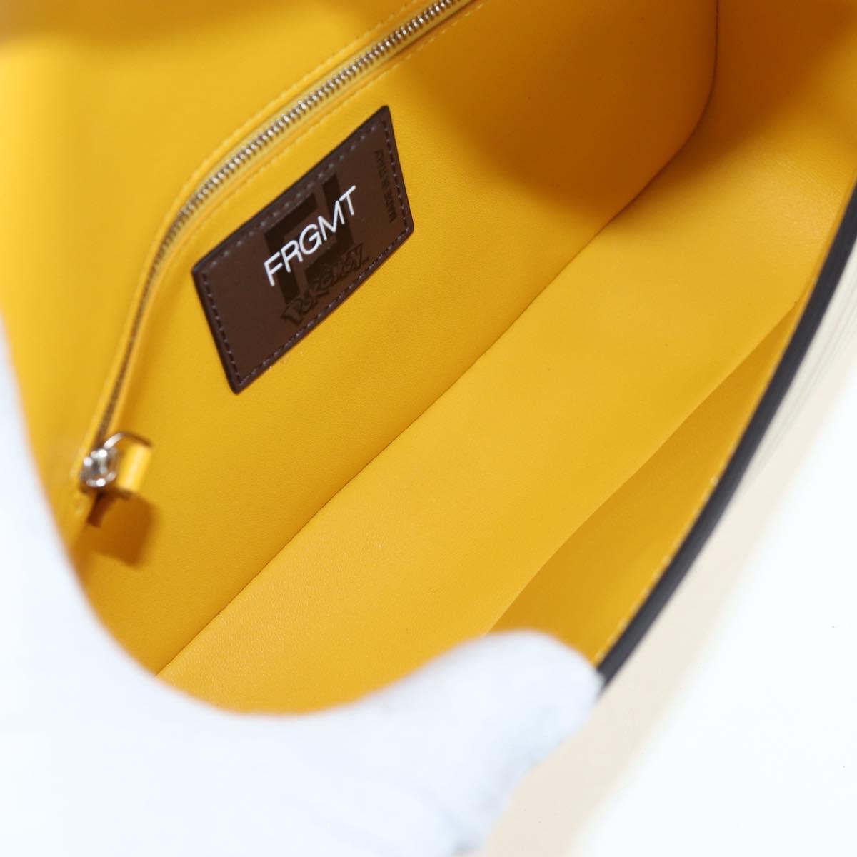 FENDI x FRGMT x POKEMON Dragonite Mamma Baguette Yellow 8BR600 Auth 167467SM