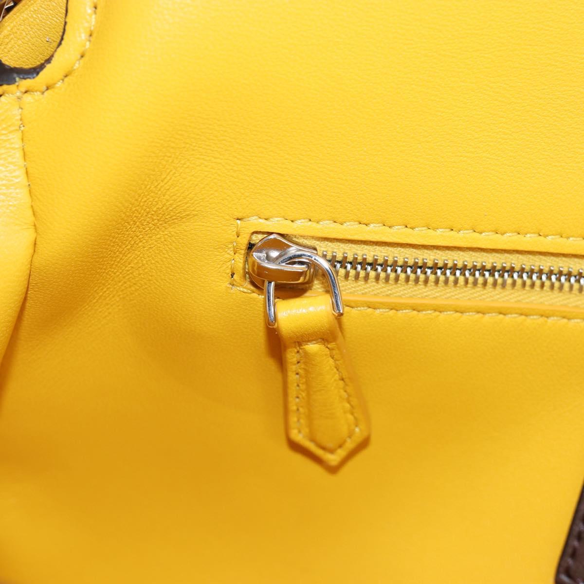 FENDI x FRGMT x POKEMON Dragonite Mamma Baguette Yellow 8BR600 Auth 167467SM