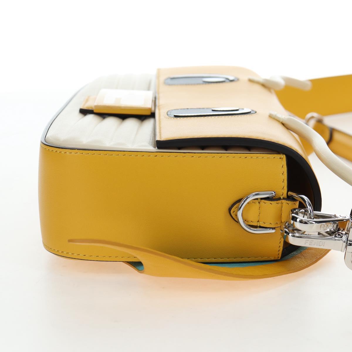 FENDI x FRGMT x POKEMON Dragonite Mamma Baguette Yellow 8BR600 Auth 167467SM