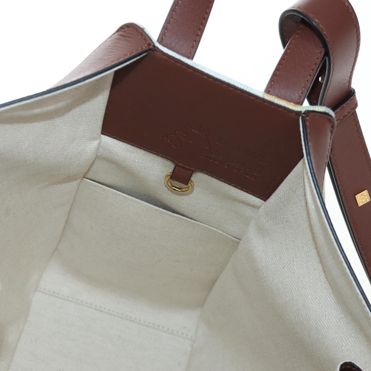 LOEWE x Studio Ghibli Spirited Away Hammock Small Bag Canvas Brown Auth 167469SM