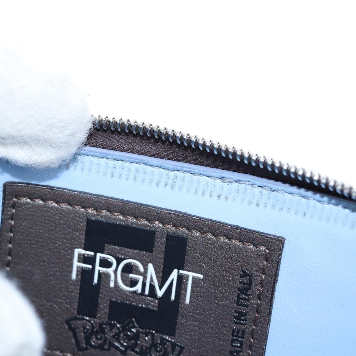 FENDI x FRGMT x POKEMON Zucca Dratini Card Case Brown 8M0489 Auth 167474M
