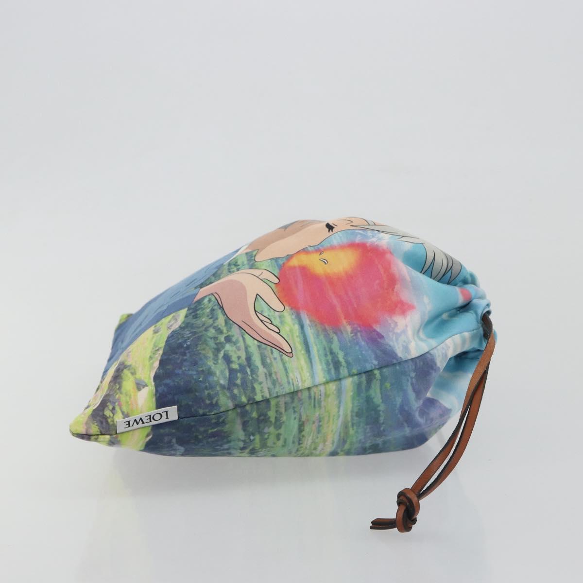 LOEWE Studio Ghibli Howl's Moving Castle Sophie Pouch Nylon Blue Auth 167478M