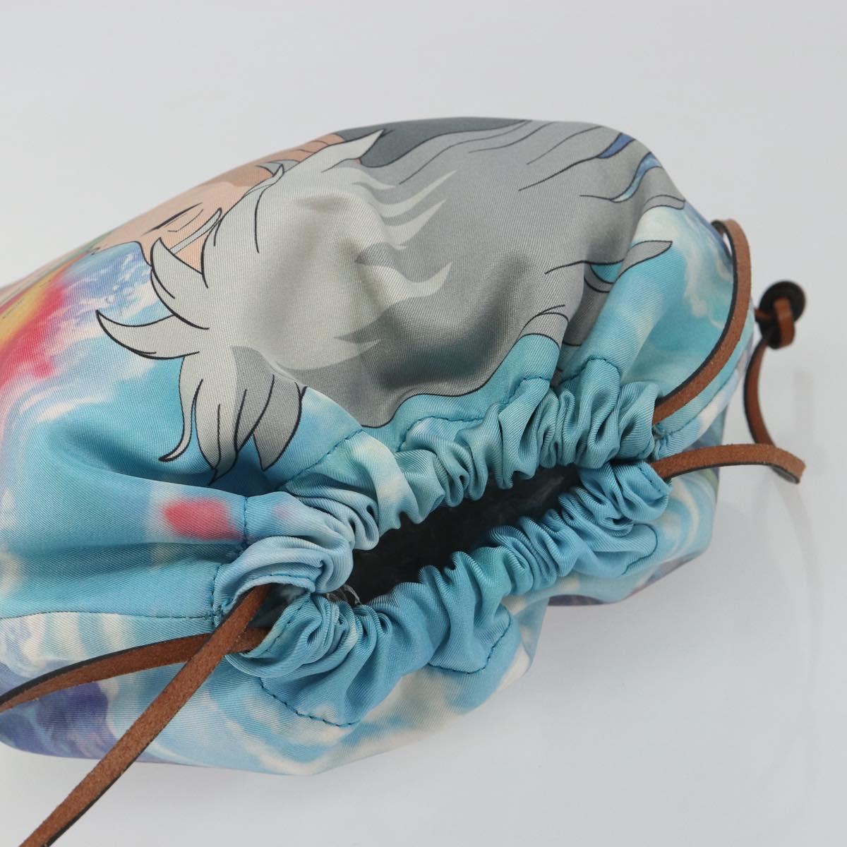 LOEWE Studio Ghibli Howl's Moving Castle Sophie Pouch Nylon Blue Auth 167478M