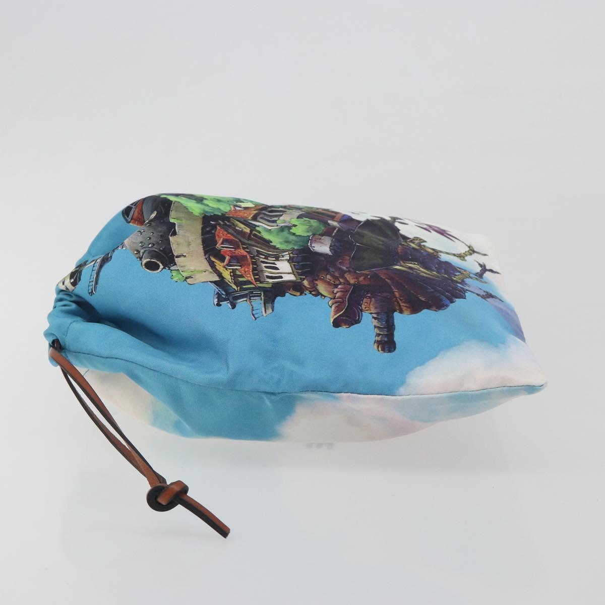 LOEWE x Studio Ghibli Howl's Moving Castle Pouch Nylon Blue Auth 167479M