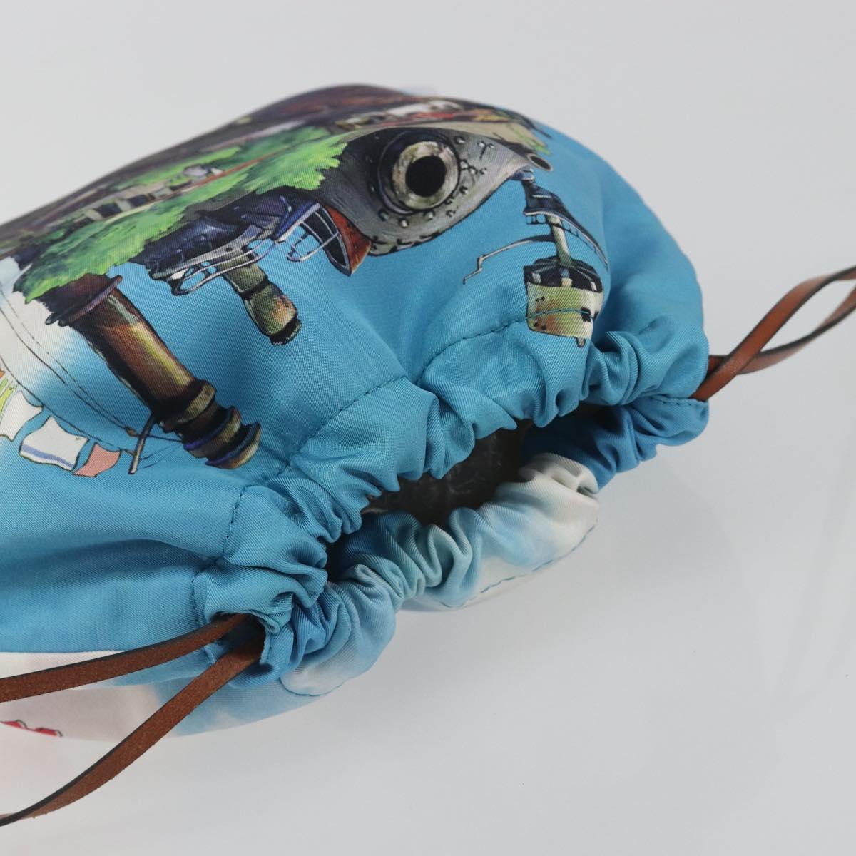LOEWE x Studio Ghibli Howl's Moving Castle Pouch Nylon Blue Auth 167479M