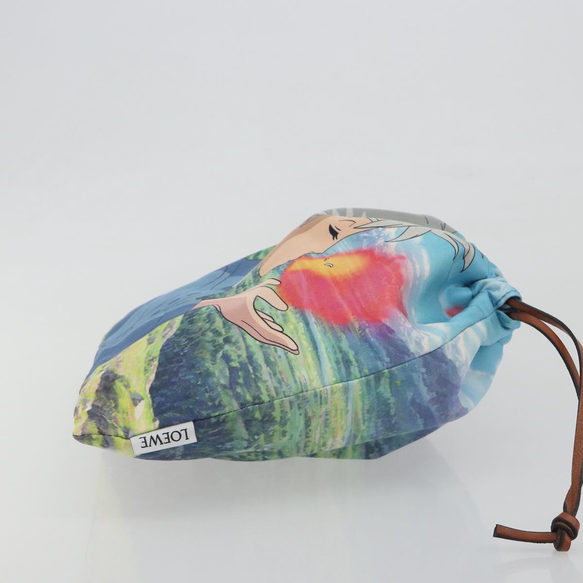 LOEWE Studio Ghibli Howl's Moving Castle Sophie Pouch Nylon Blue Auth 167482M