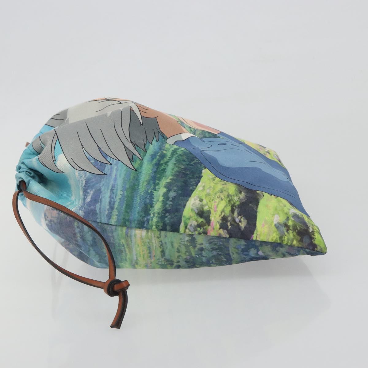 LOEWE Studio Ghibli Howl's Moving Castle Sophie Pouch Nylon Blue Auth 167482M