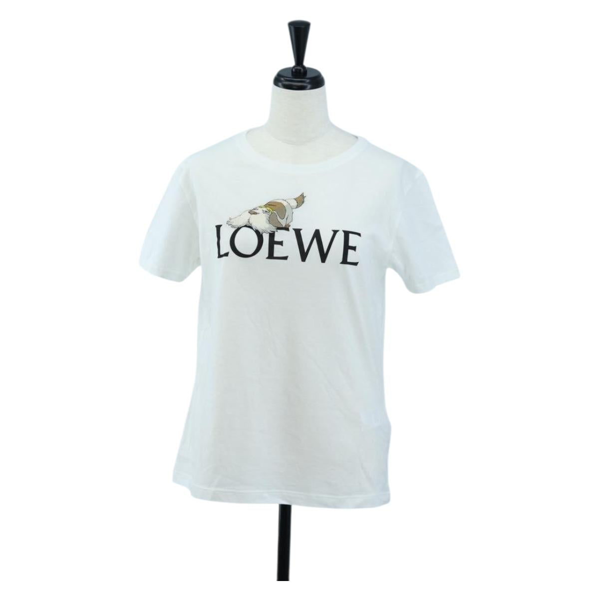 LOEWE ~ Studio Ghibli Howl's Moving Castle Hin Tshirt Cotton White Auth 167483SM