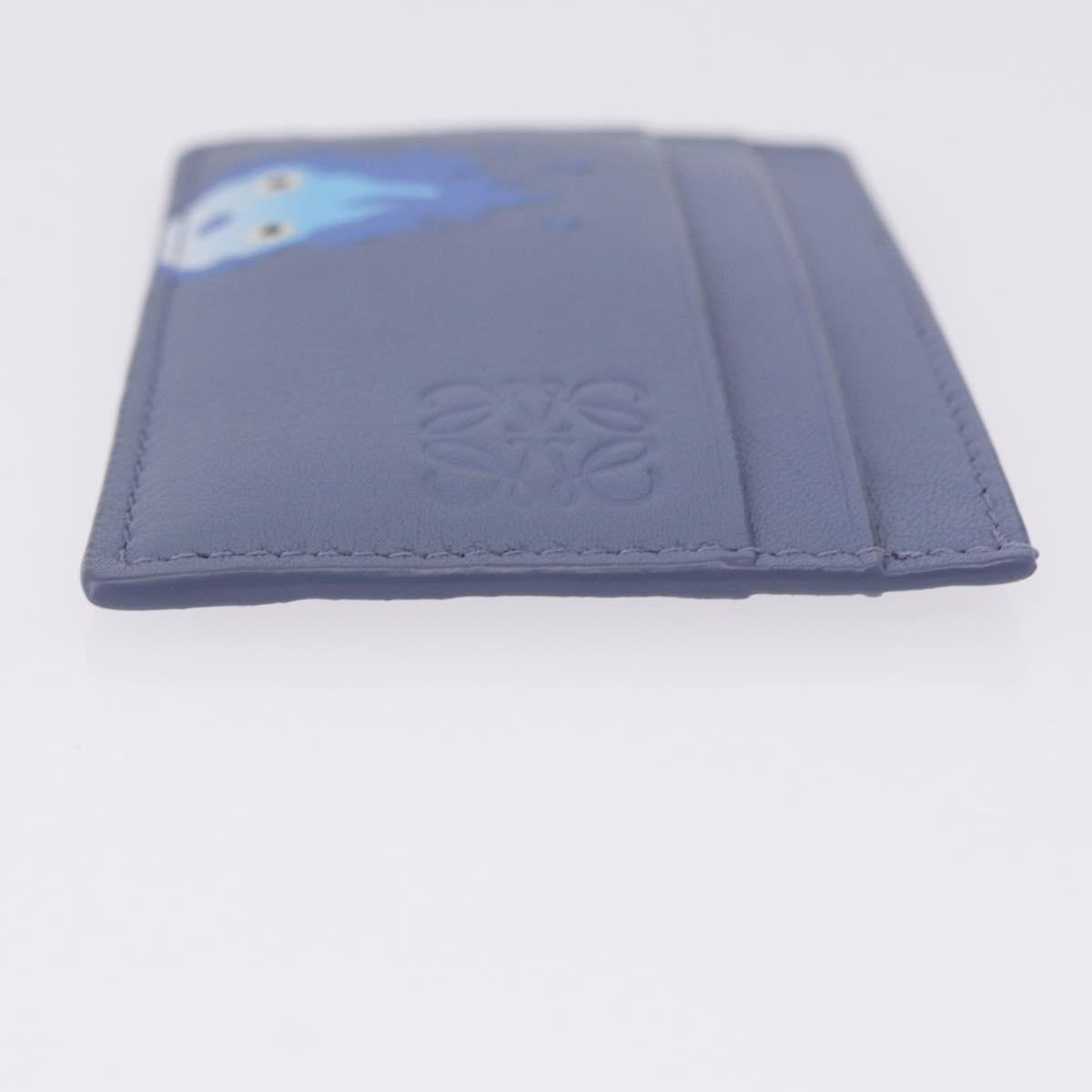 LOEWE x Studio Ghibli Howl's Moving Castle Calcifer Card Case Blue Auth 167486SM
