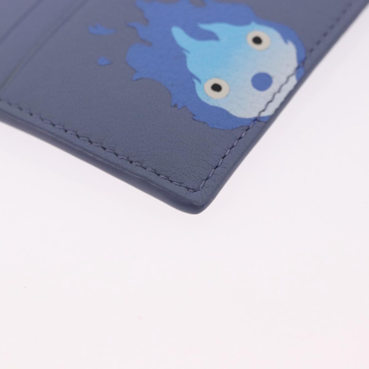 LOEWE x Studio Ghibli Howl's Moving Castle Calcifer Card Case Blue Auth 167486SM