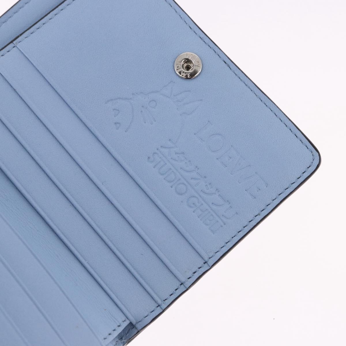 LOEWE x Studio Ghibli My Neighbor Totoro Bifold Wallet Blue Auth 167489SM