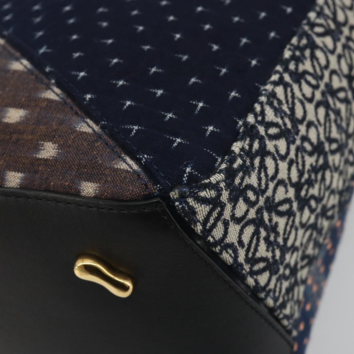 LOEWE x Studio Ghibli Puzzle Bag BORO Blue Frog Soot Sprites Blue Auth 167492SM