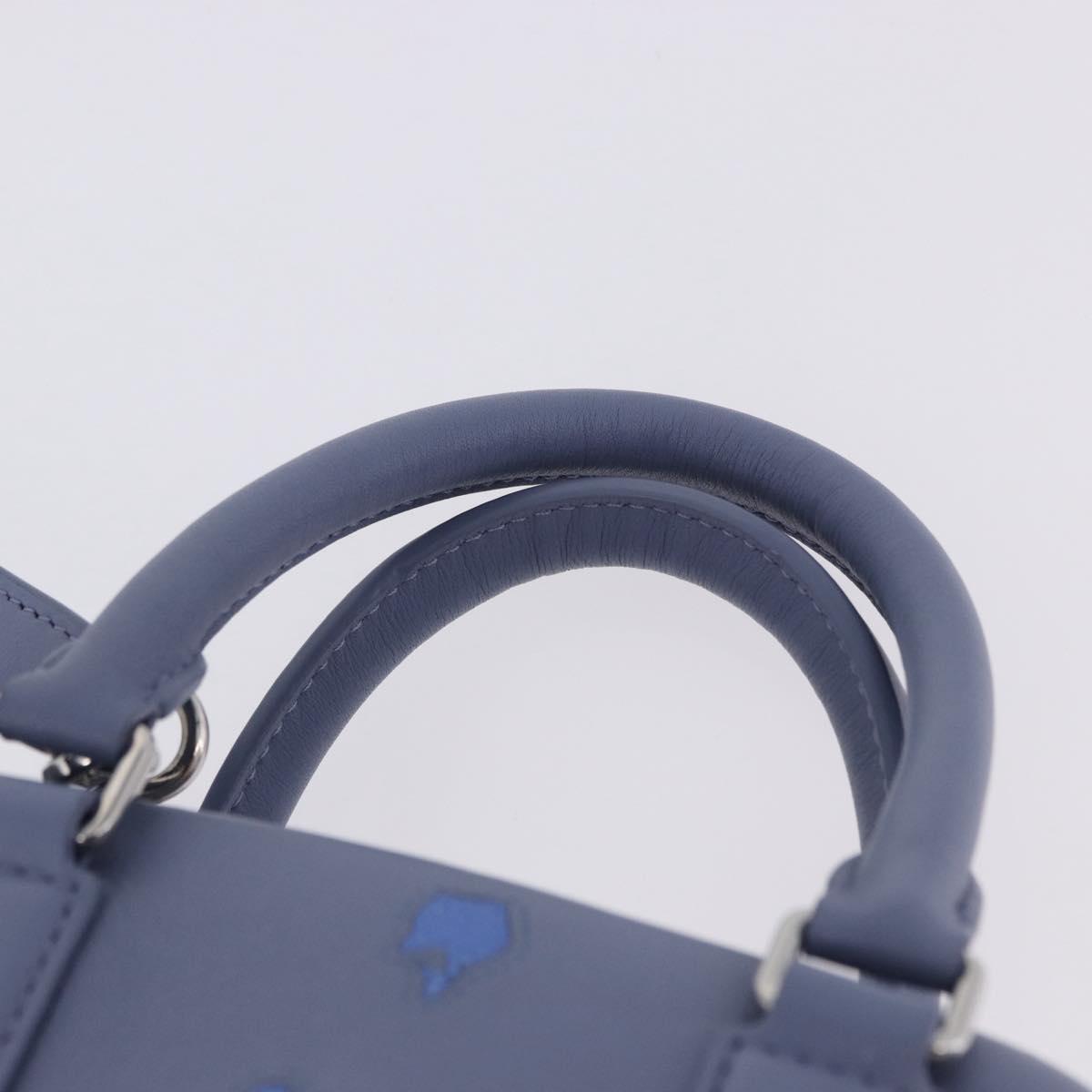 LOEWE LOEWE × Studio Ghibli Amazona 16 Calcifer Leather Blue Auth 167493SM