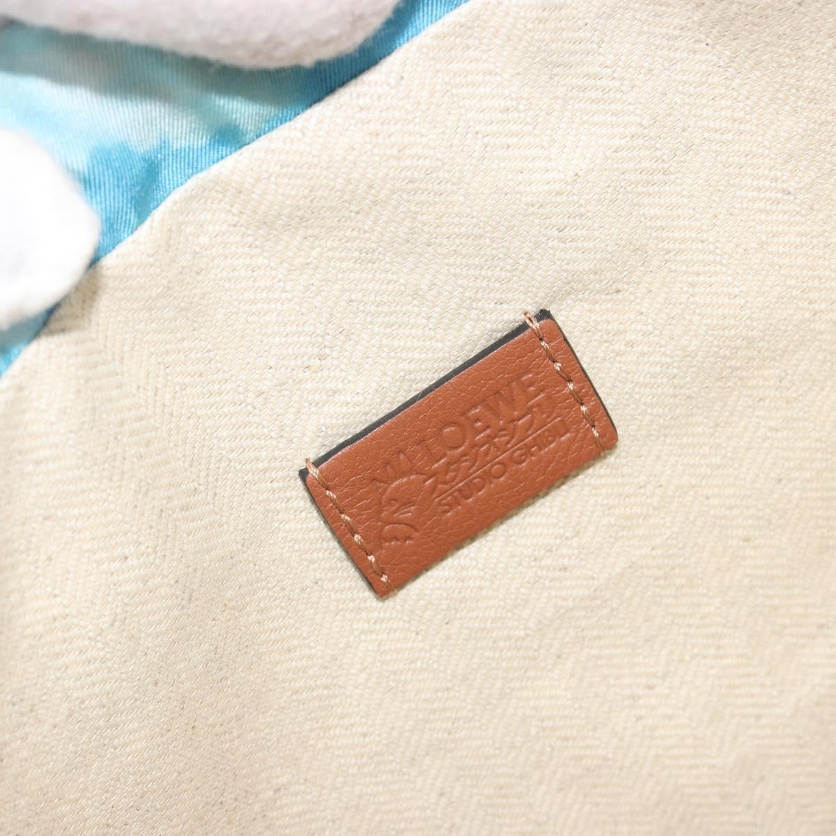 LOEWE Studio Ghibli Howl's Moving Castle Pouch Nylon Blue Auth 167496M