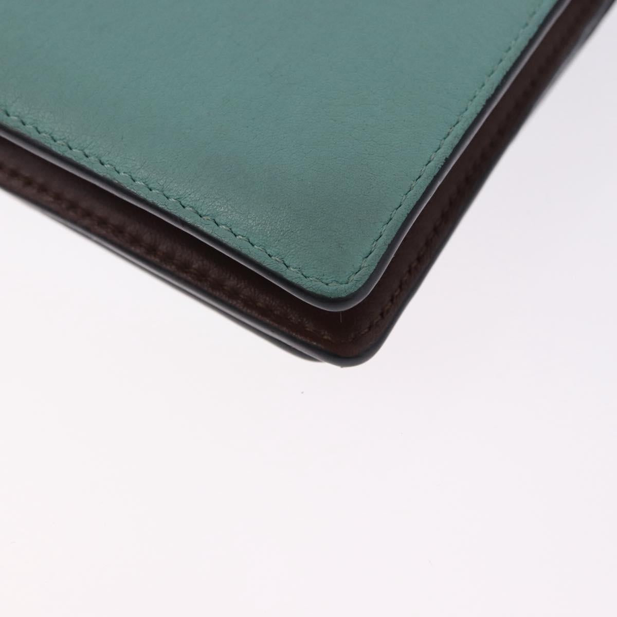 LOEWE LOEWE × Studio Ghibli Suswatari Wallet Leather Green Gold Auth 167501M