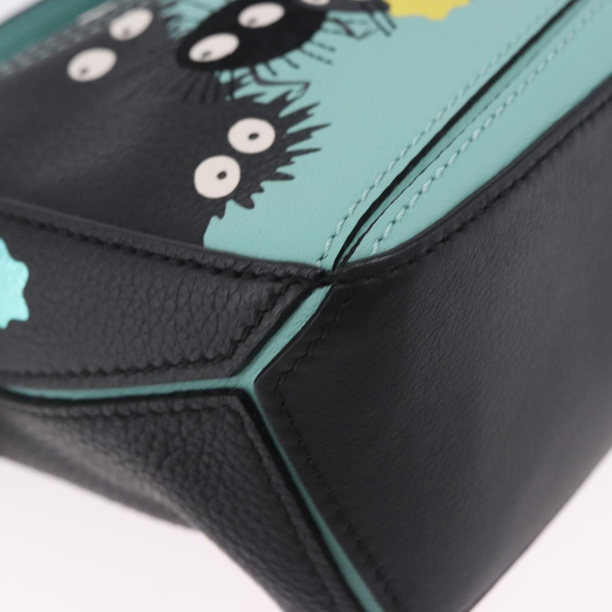 LOEWE Ghibli Spirited Away Soot Sprites Puzzle Bag Mini 2way Green Auth 167502SM