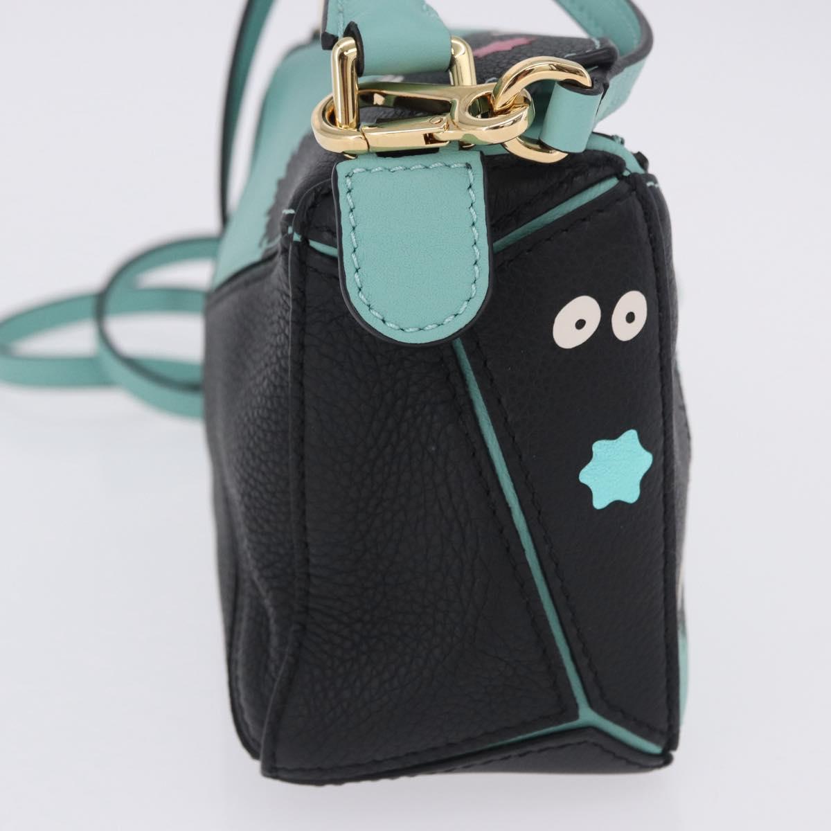 LOEWE Ghibli Spirited Away Soot Sprites Puzzle Bag Mini 2way Green Auth 167502SM