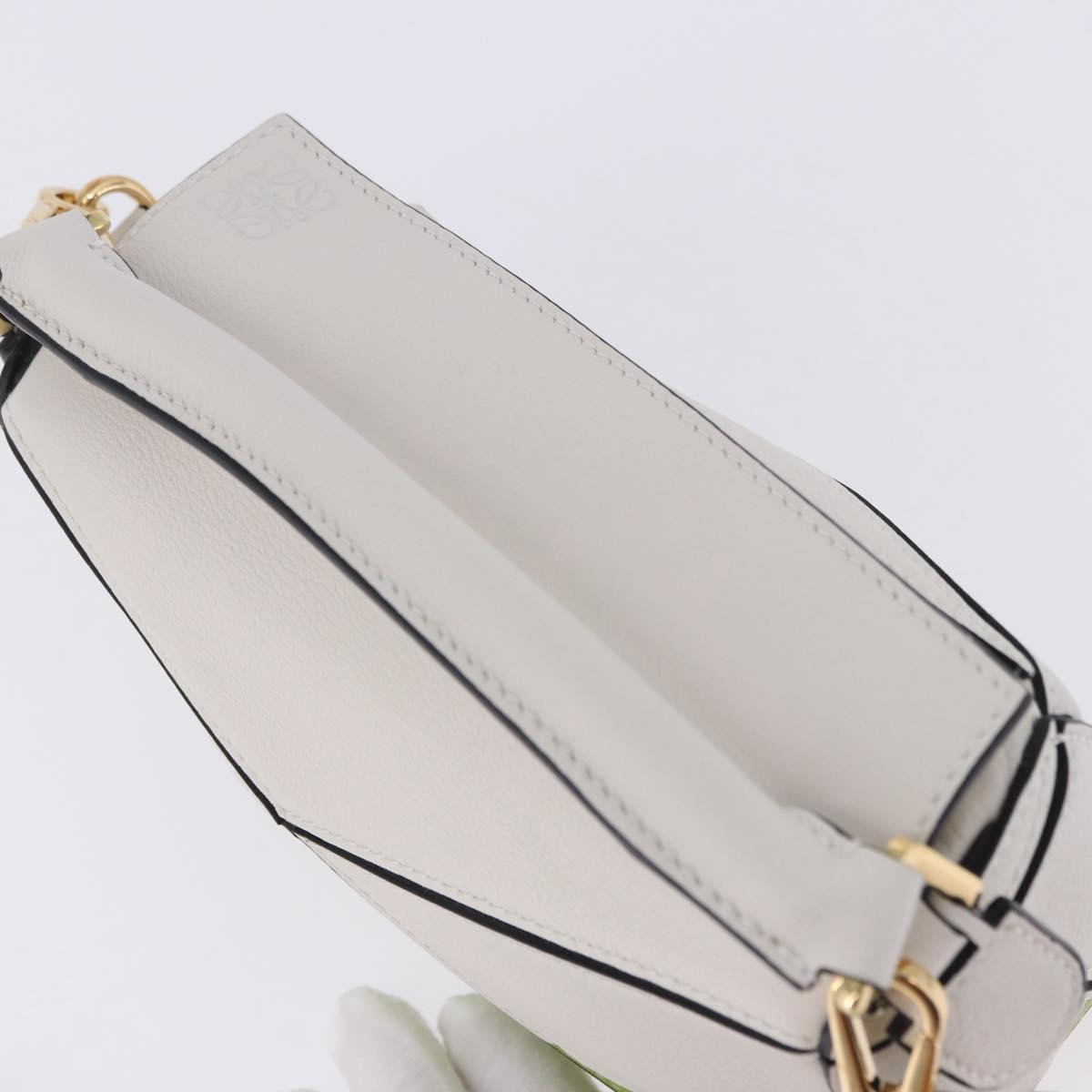 LOEWE Ghibli Spirited Away Ootori Sama Puzzle Bag Mini Leather 2way Gold Auth 167504SM