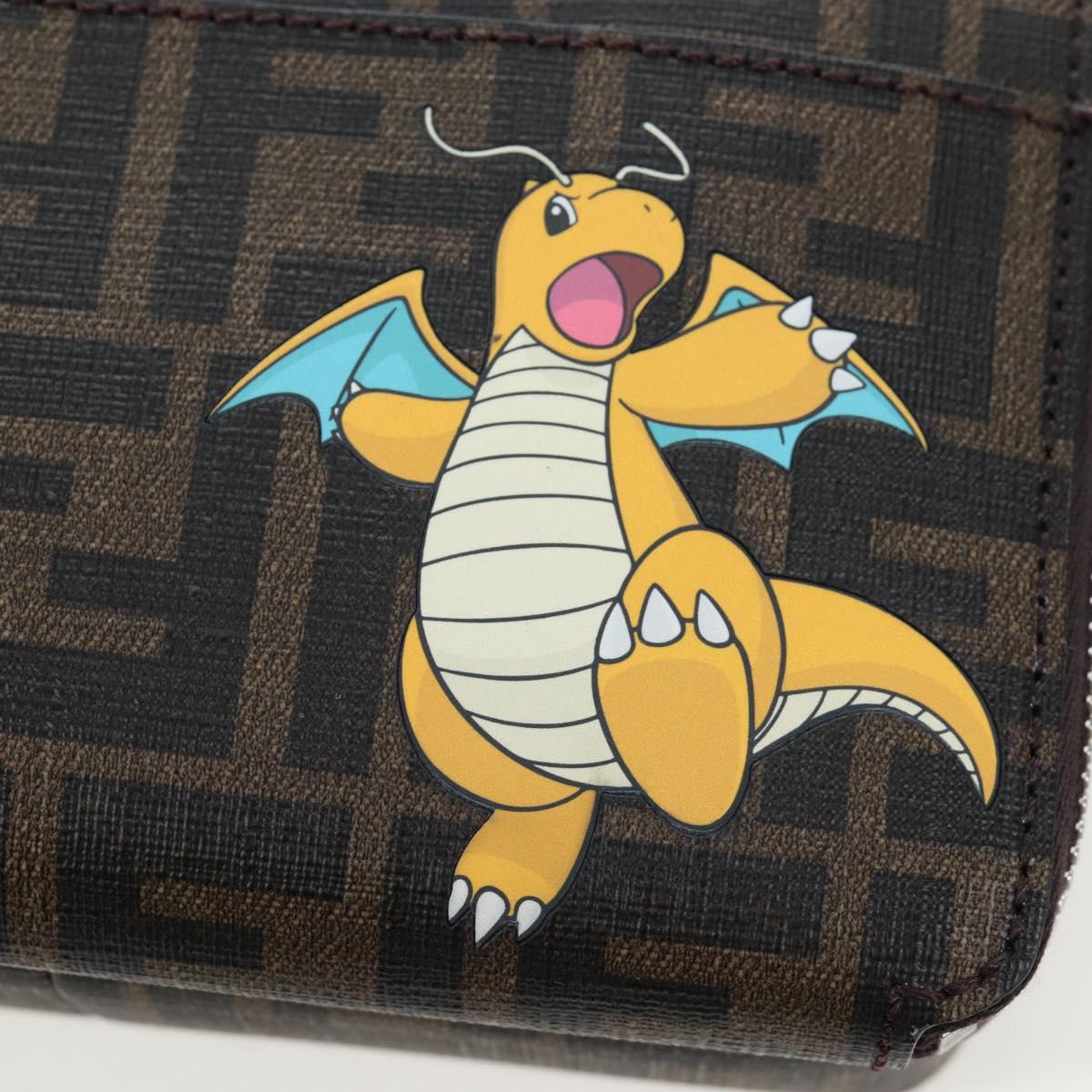 FENDI FENDIxFRGMTxPOKÉMON Zucca Canvas Dragonfly 2way Camera Bag Auth 167506SM