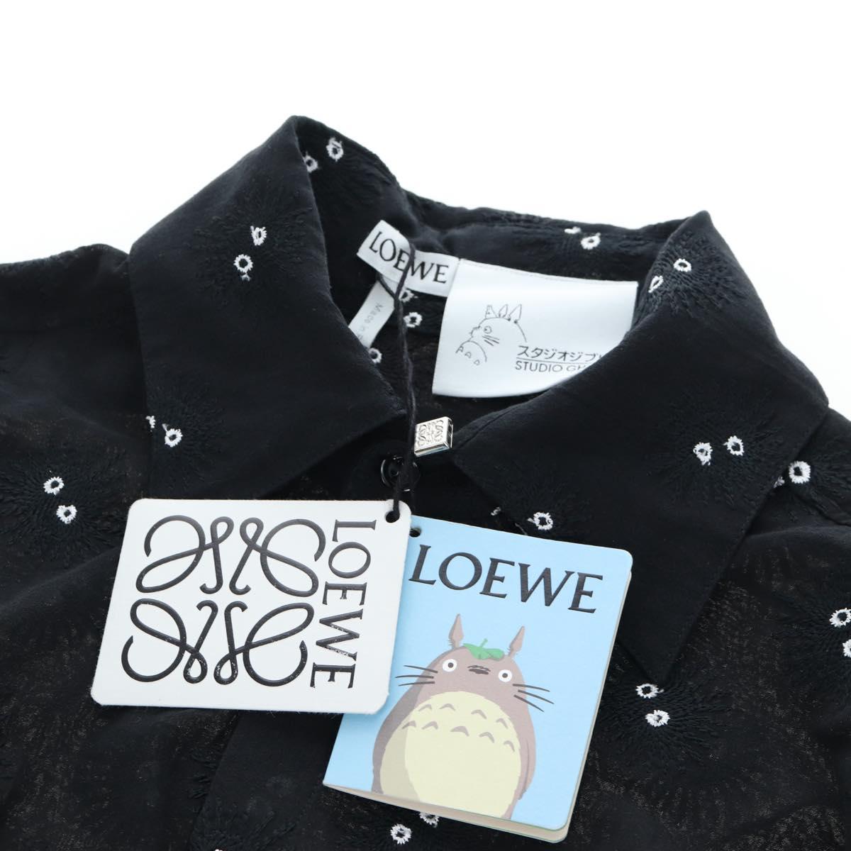 LOEWE LOEWE × Studio Ghibli Sheer shirt Soot Sprites Cotton 34 Auth 167530SM