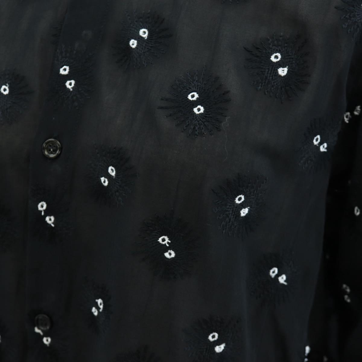 LOEWE LOEWE × Studio Ghibli Sheer shirt Soot Sprites Cotton 34 Auth 167530SM