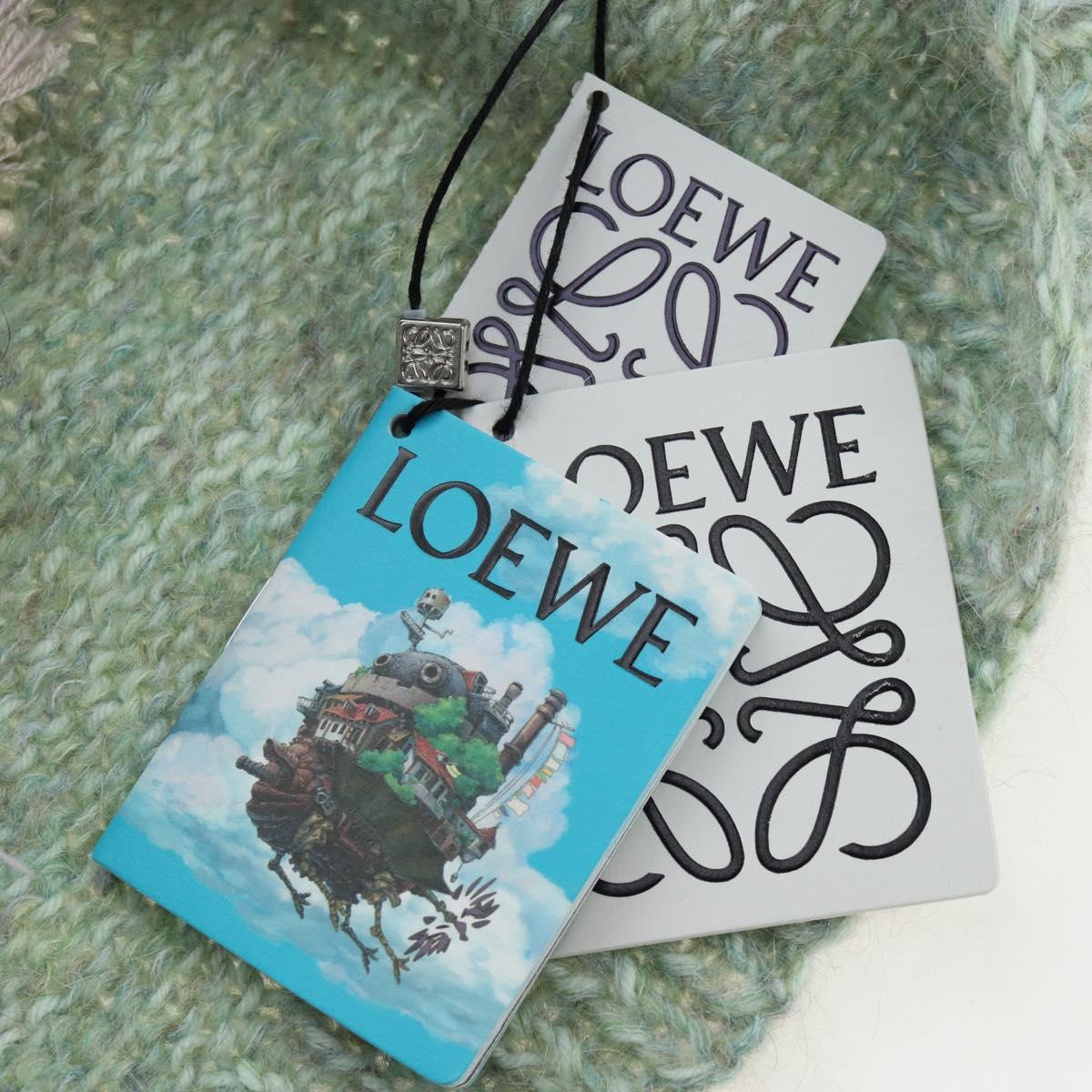 LOEWE LOEWE × Studio Ghibli Embroidered Sweater Hin Wool XS Green Auth 167540SM