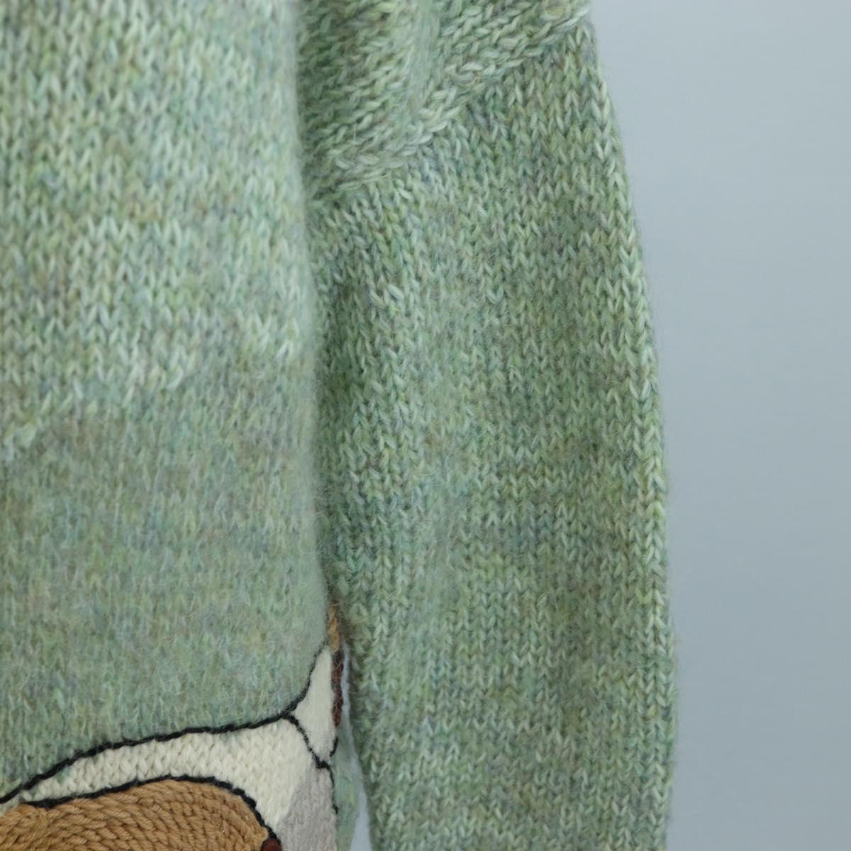 LOEWE LOEWE × Studio Ghibli Embroidered Sweater Hin Wool XS Green Auth 167540SM