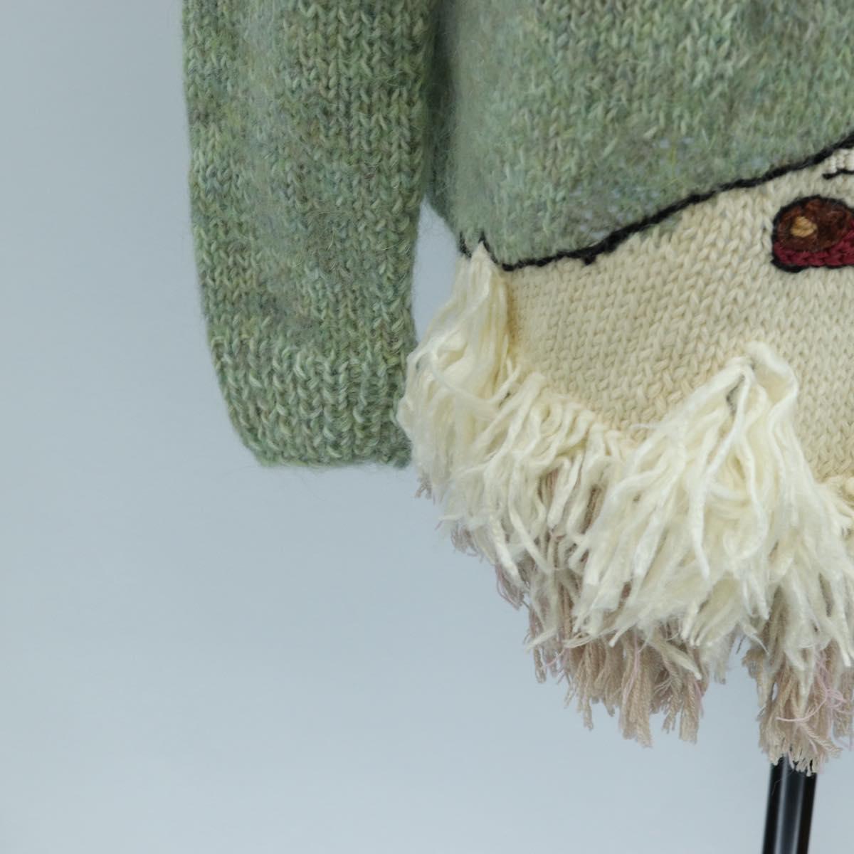 LOEWE LOEWE × Studio Ghibli Embroidered Sweater Hin Wool XS Green Auth 167540SM