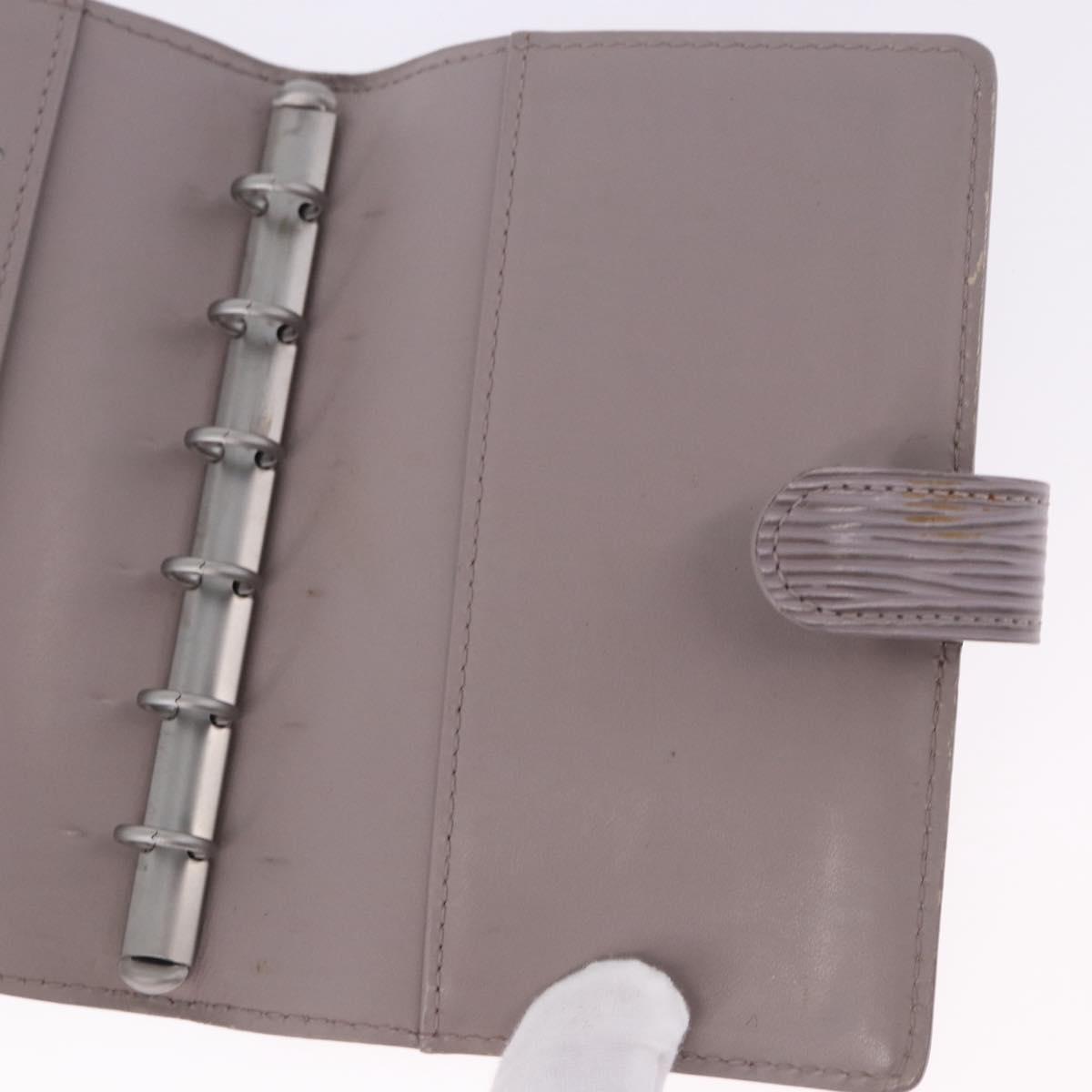 LOUIS VUITTON Epi Agenda PM Day Planner Cover Lilac R2005B LV Auth 167544A