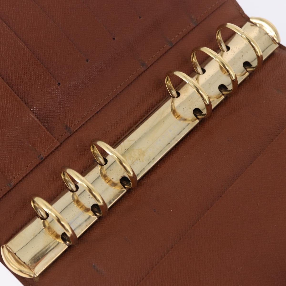 LOUIS VUITTON Monogram Agenda MM Day Planner Cover R20105 LV Auth 167545