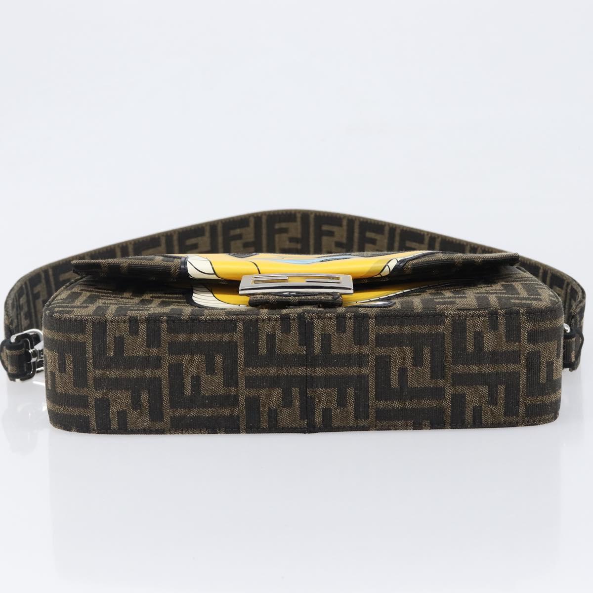 FENDI x FRGMT x POKEMON Mamma Baguette Kairyu Zucca Brown 8BR600 Auth 167552SM