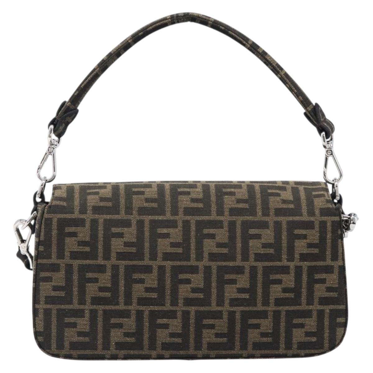 FENDI x FRGMT x POKEMON Mamma Baguette Kairyu Zucca Brown 8BR600 Auth 167552SM