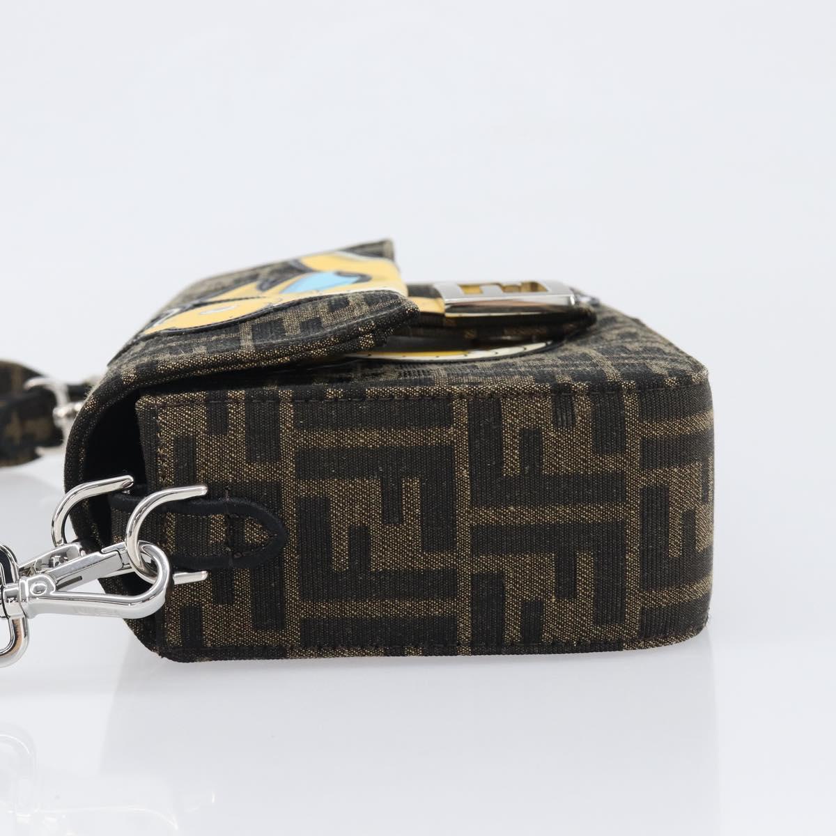 FENDI x FRGMT x POKEMON Mamma Baguette Kairyu Zucca Brown 8BR600 Auth 167552SM