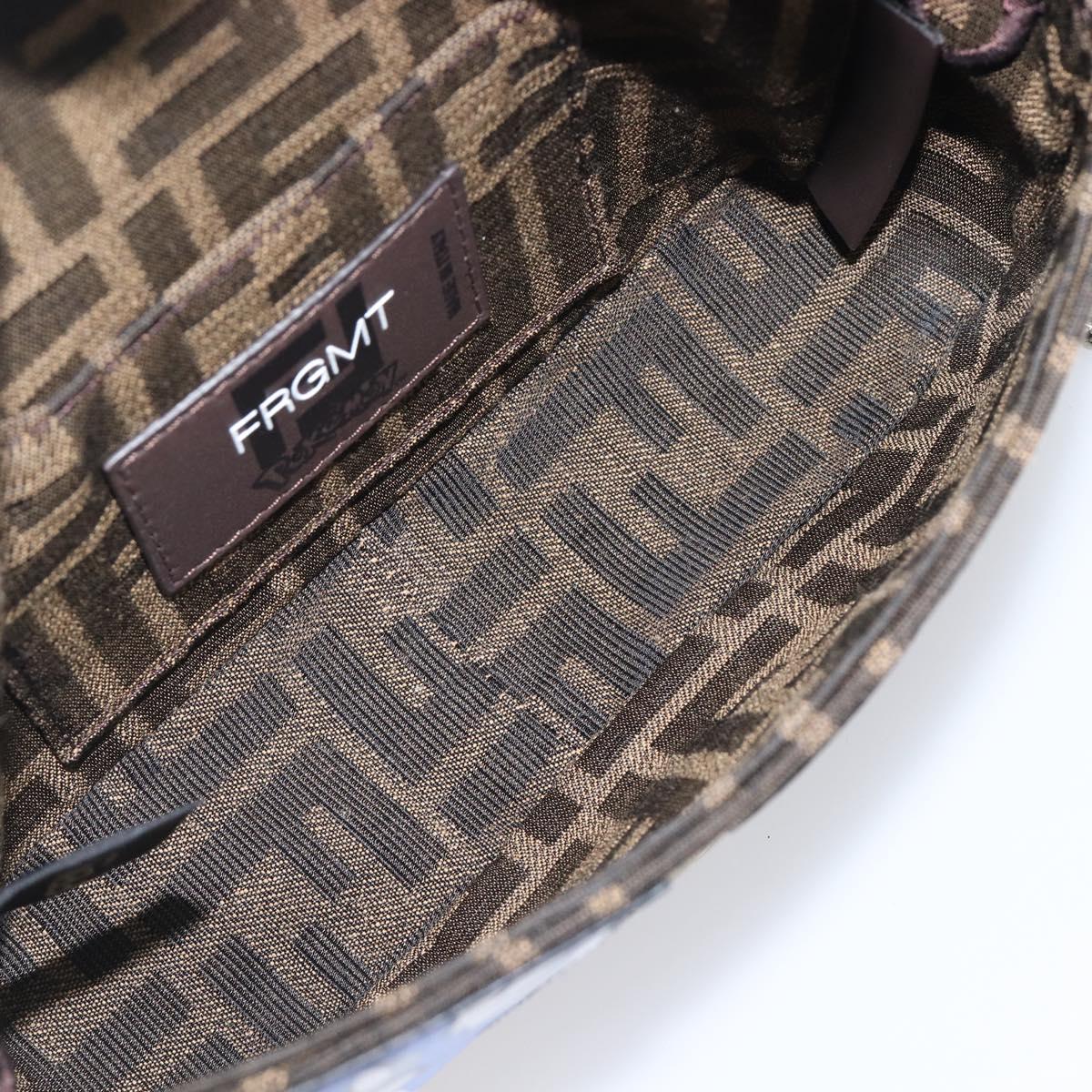 FENDI x FRGMT x POKEMON Mamma Baguette Dratini Zucca Brown 8BS017 Auth 167553SM