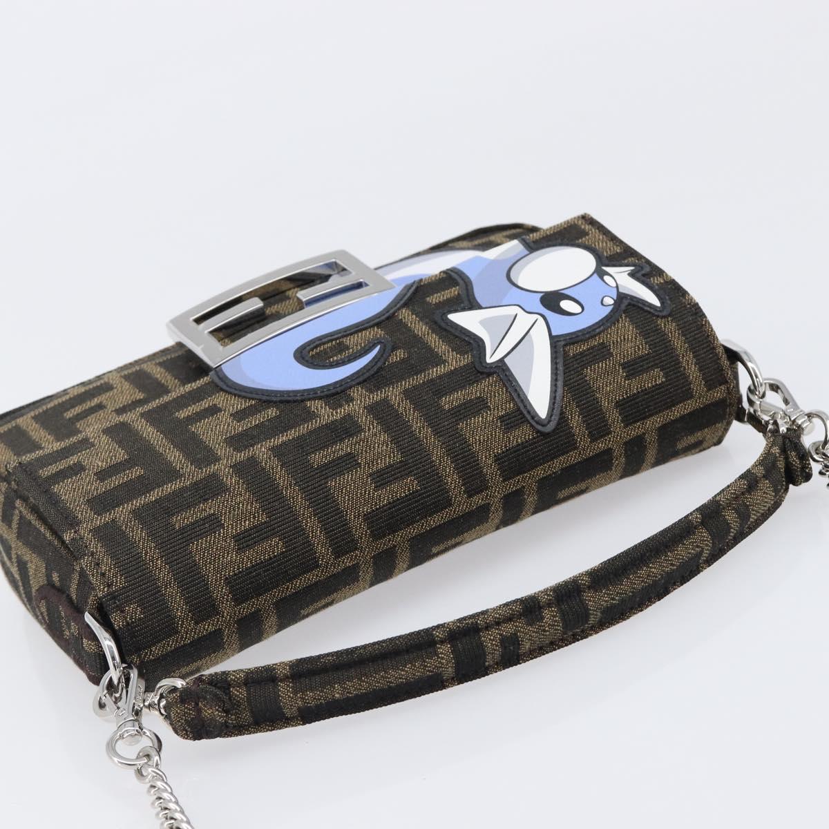 FENDI x FRGMT x POKEMON Mamma Baguette Dratini Zucca Brown 8BS017 Auth 167553SM