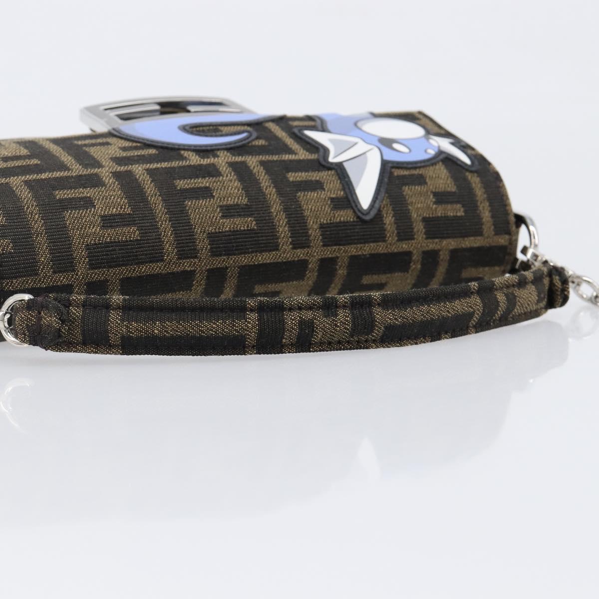 FENDI x FRGMT x POKEMON Mamma Baguette Dratini Zucca Brown 8BS017 Auth 167553SM