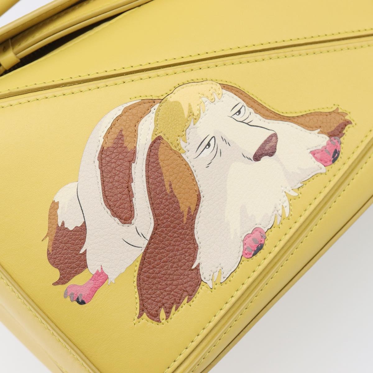 LOEWE x Studio Ghibli Howl's Moving Castle Hin Puzzle Bag Yellow Auth 167554SM