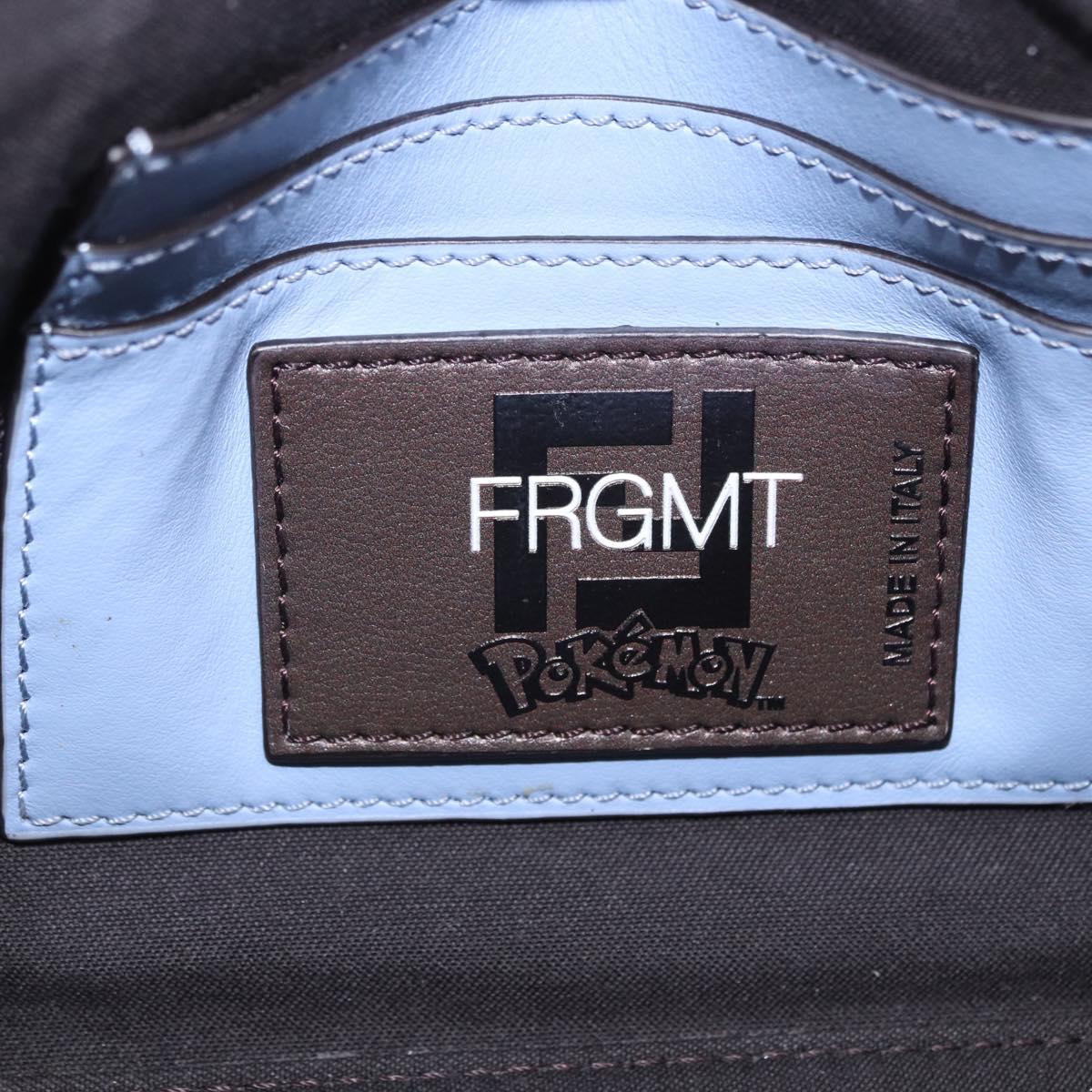 FENDI x FRGMT x POKEMON Dratini Shoulder Bag PVC Brown 8BS073 Auth 167561SM