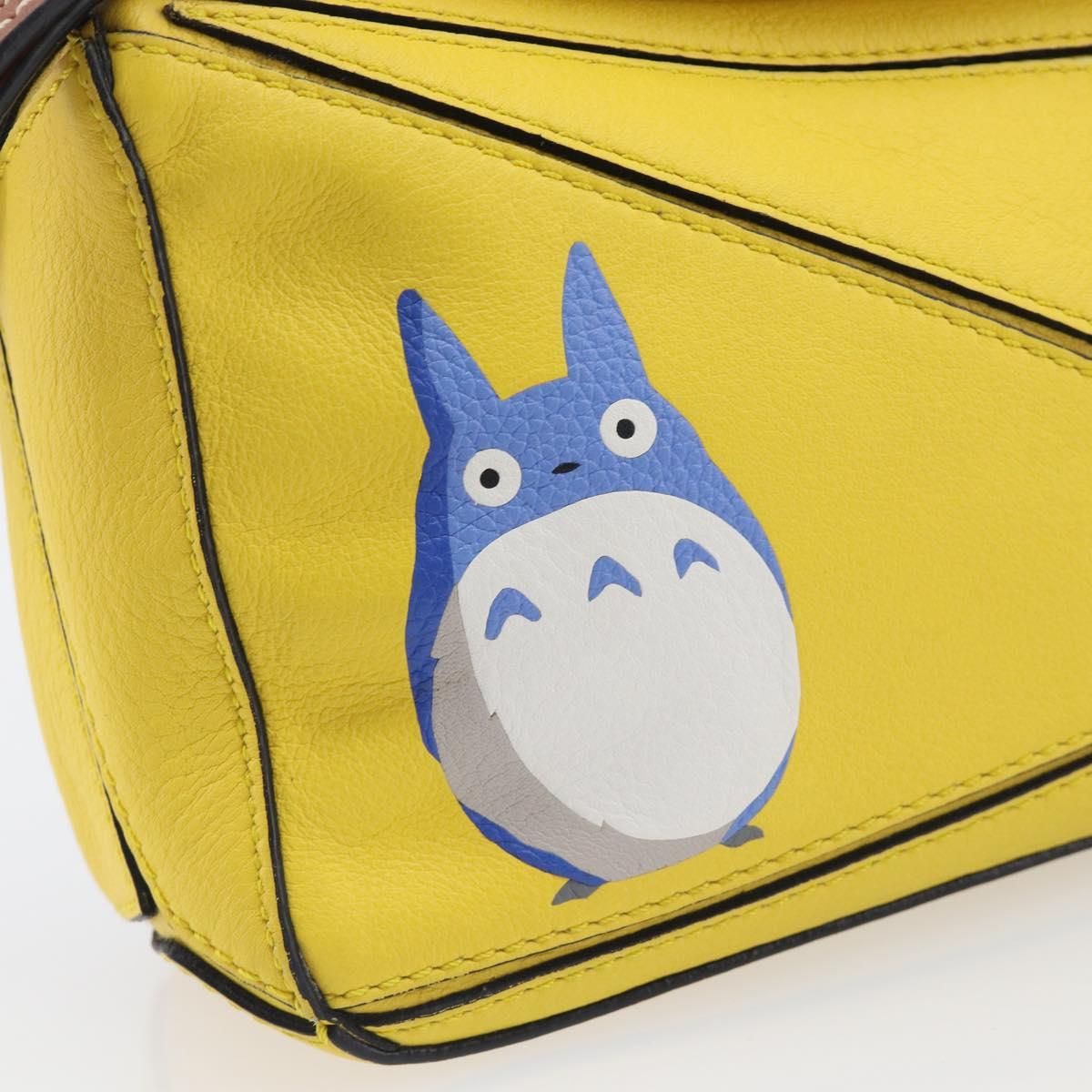 LOEWE x Studio Ghibli My Neighbor Totoro M Totoro Puzzle Bag Mini Auth 167566SM