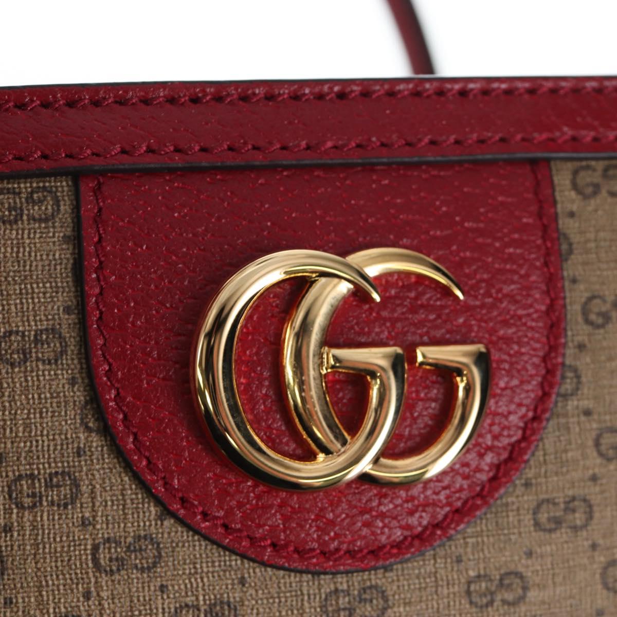 GUCCI x Doraemon Micro GG Hand Bag PVC 2way Brown Gold Tone 653952 Auth 167569SM