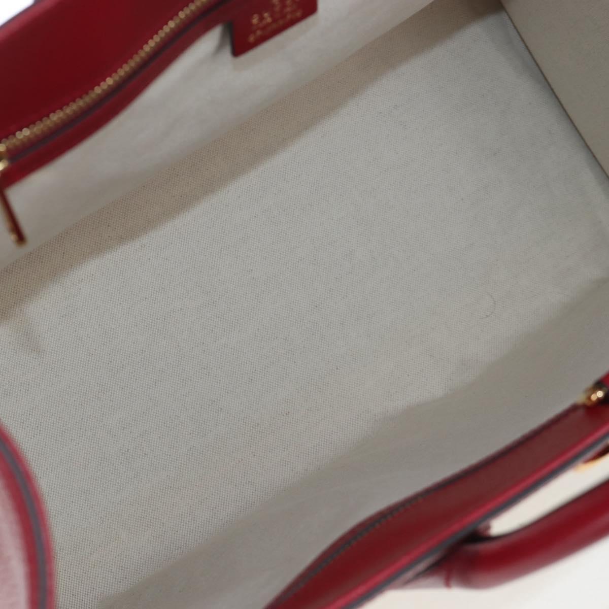 GUCCI x Doraemon Micro GG Hand Bag PVC 2way Brown Gold Tone 653952 Auth 167569SM