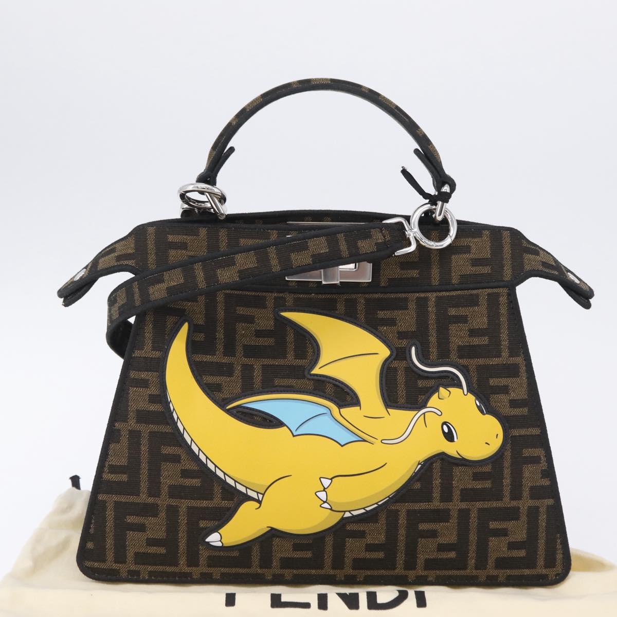 FENDI x FRGMT x POKEMON Peek A Boo I See You Kairyu 8BN327 Auth 167585SM