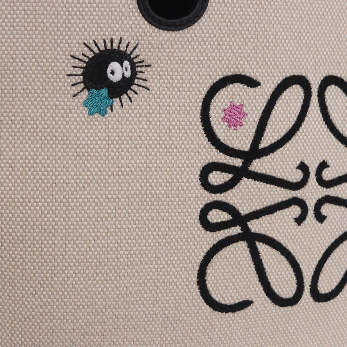 LOEWE x Ghibli Spirited Away Soot Sprites Anagram Tote Small Auth 167586SM
