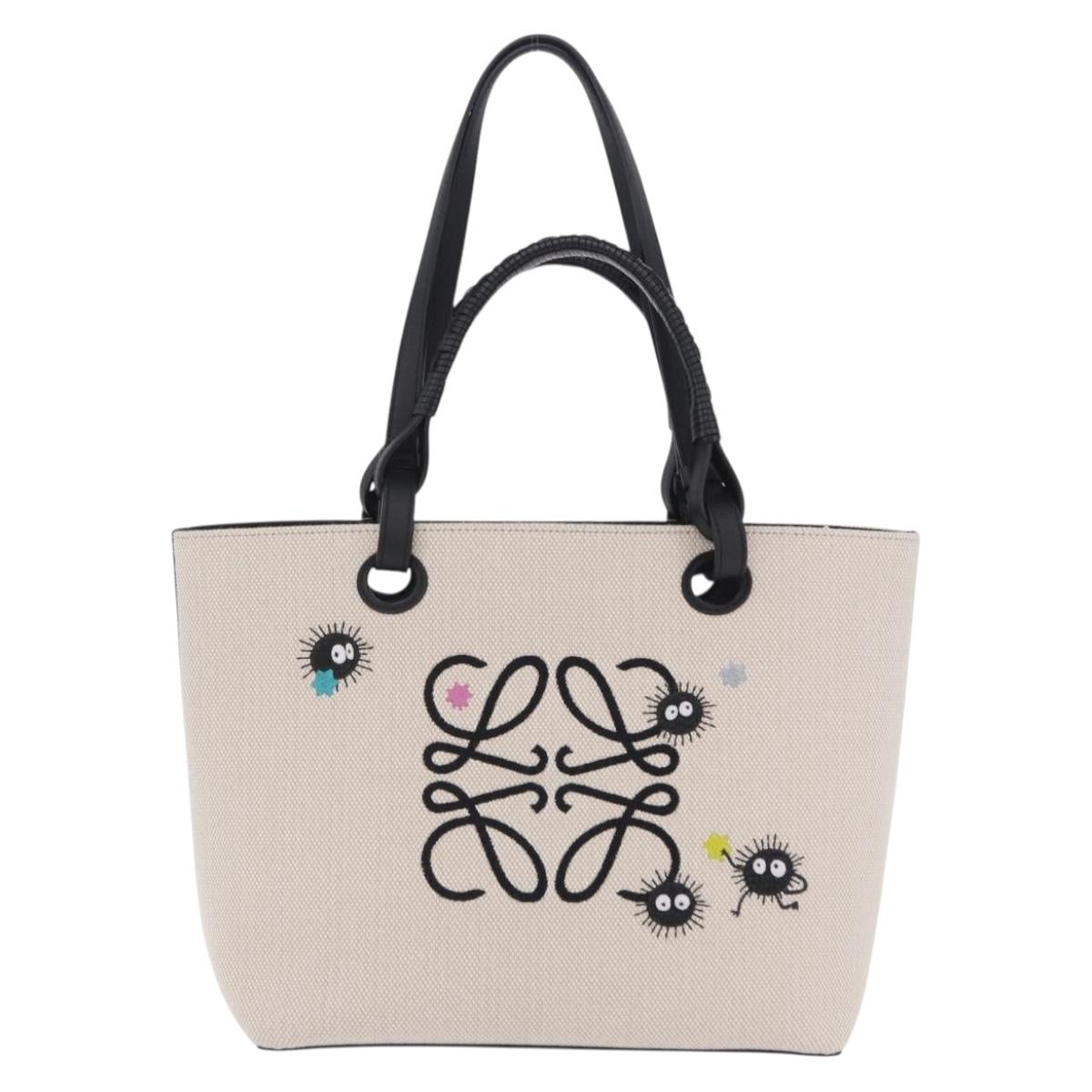 LOEWE x Ghibli Spirited Away Soot Sprites Anagram Tote Small Auth 167586SM