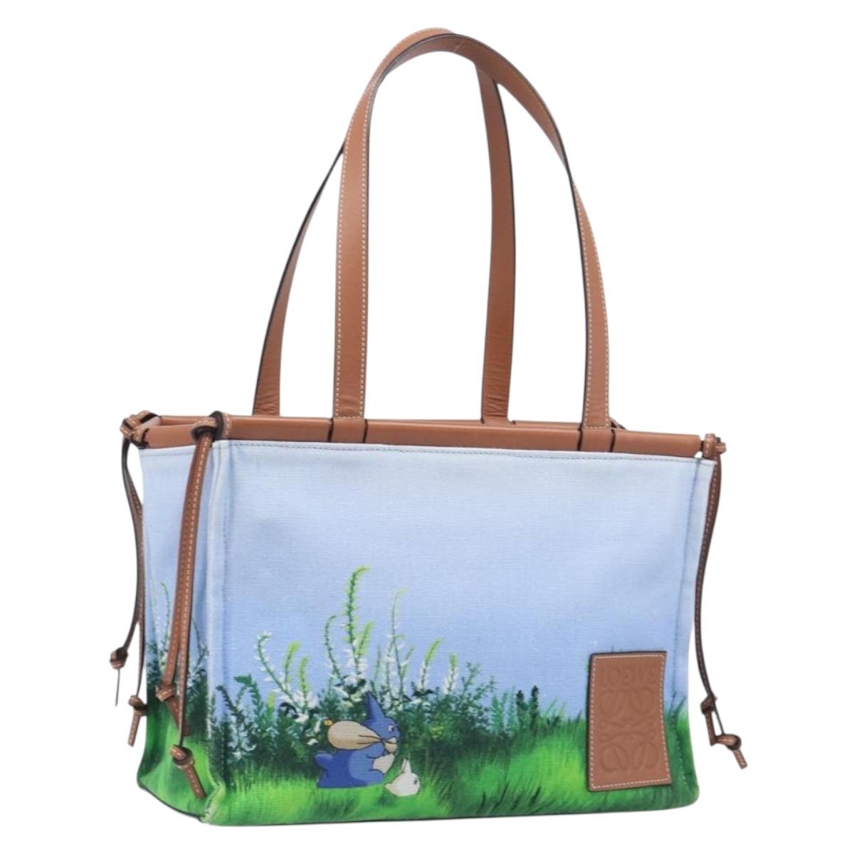 LOEWE x Ghibli My Neighbor Totoro Cushion Tote Bag Auth 167596SM