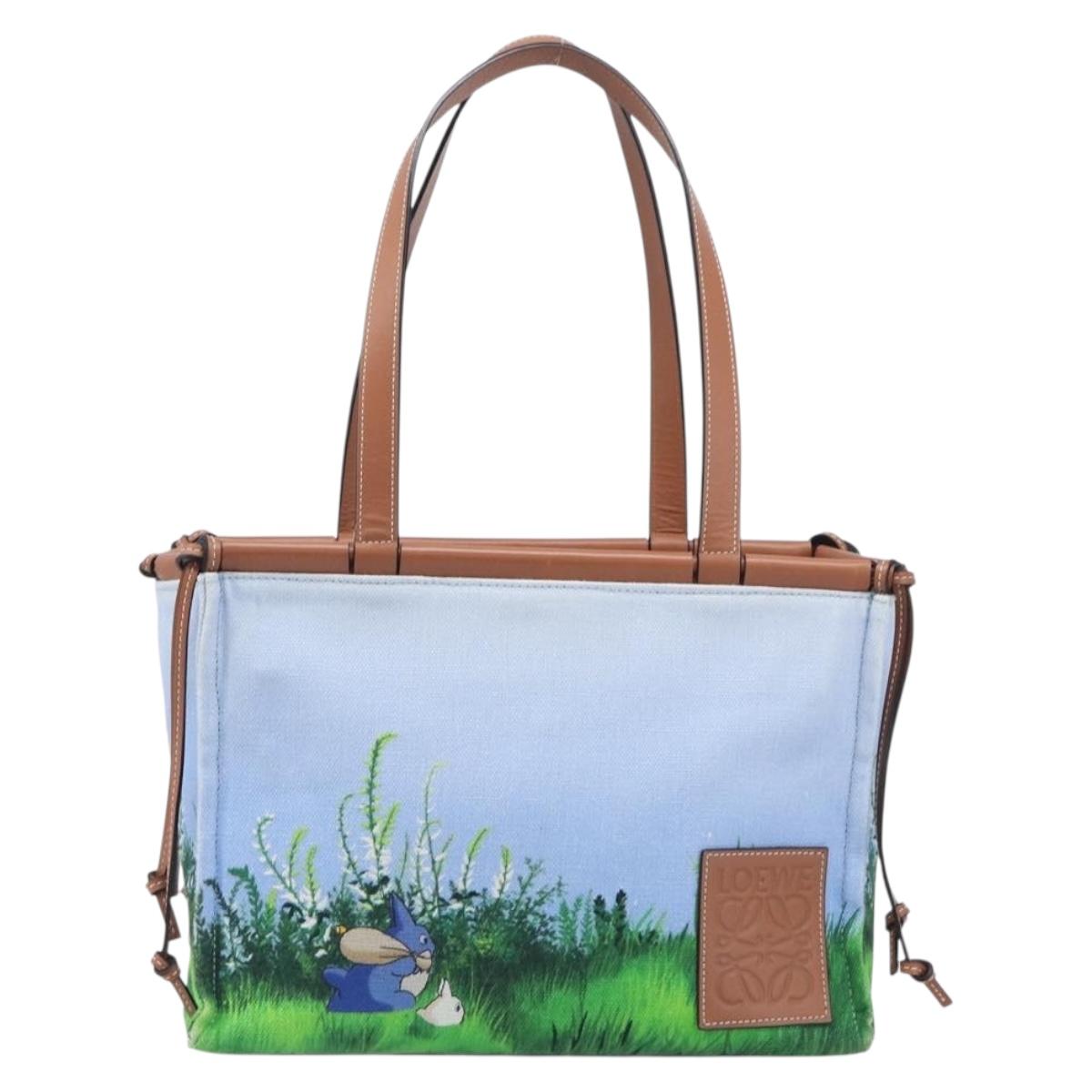 LOEWE x Ghibli My Neighbor Totoro Cushion Tote Bag Auth 167596SM